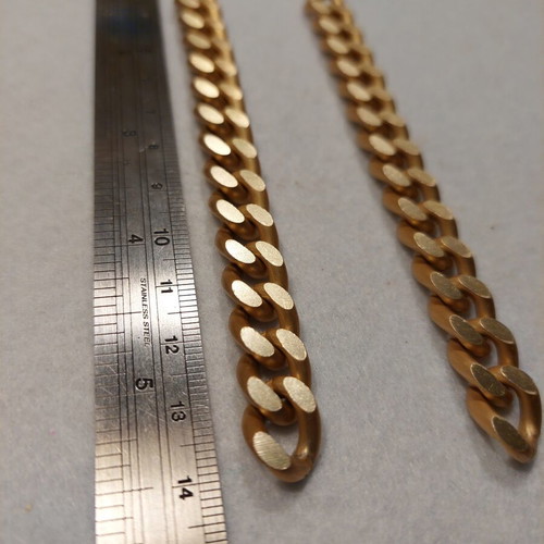 Long chain earrings like new, matte gold tone