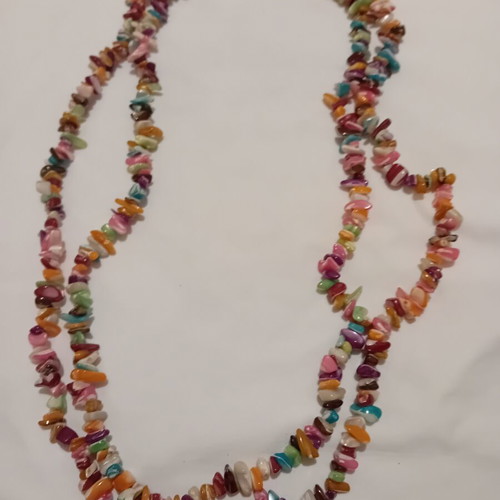 Long colorful necklace like new