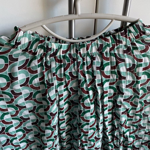 Zara XL blouse thin semi-transparent multicolor like new