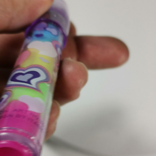 Vintage Sunmoon Glitter eraser with cap like new, design by Italy