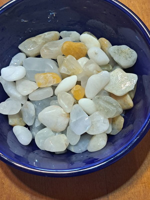 Natural stones and sea glass like new, various sizes and shapes