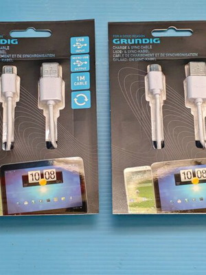 Καλώδια Grundig USB σε Micro USB πακέτο 4 νέα, 1 μέτρο