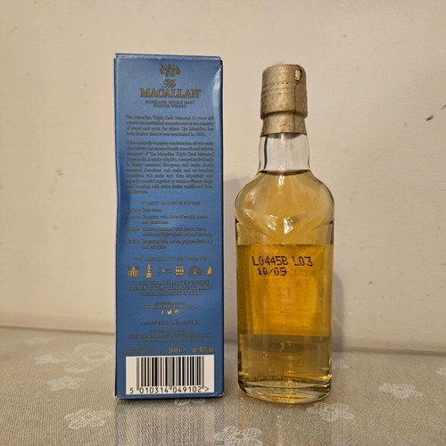 Macallan 12yo Triple Cask Whisky miniature new
