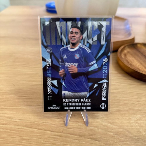 Kendry Paez RC Strasbourg Alsace 2025/26 Topps Knockout card like new