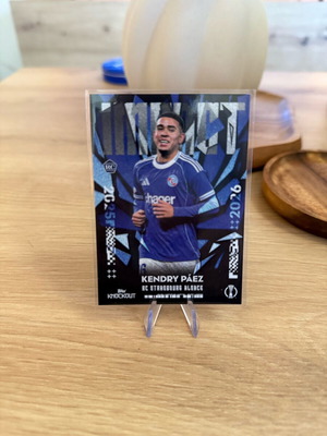 Kendry Paez RC Strasbourg Alsace 2025/26 Topps Knockout card like new