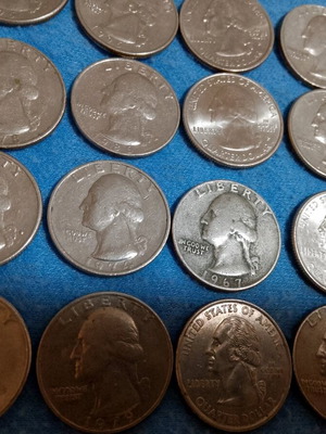 Collectible coins 25 American silver like new