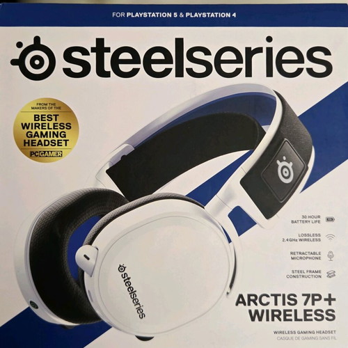 SteelSeries Arctis 7P+ Wireless Gaming Headset white new