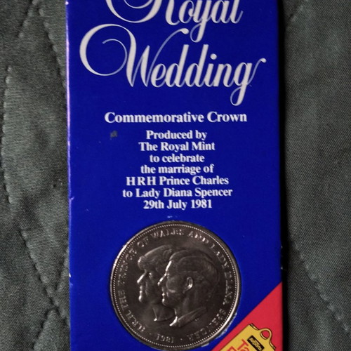 Commemorative coin 1981 for the wedding of Prince Charles and Princess Diana new