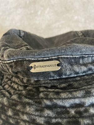 Denim hat black faded like new