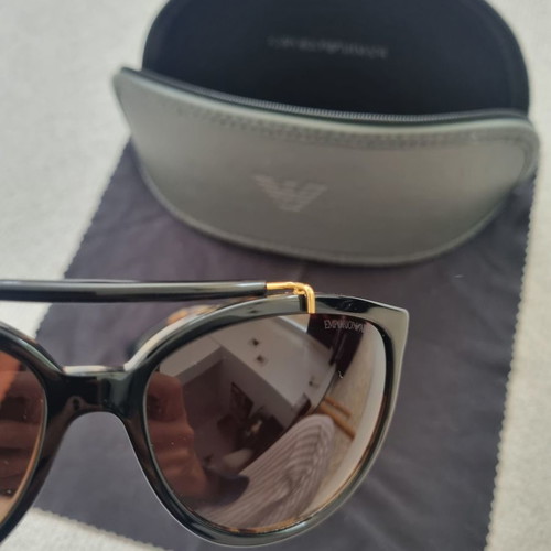 Emporio Armani sunglasses used with gradient lens and leopard details