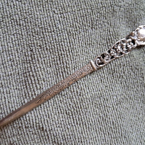 Silver letter opener 835 vintage, 15.5 cm