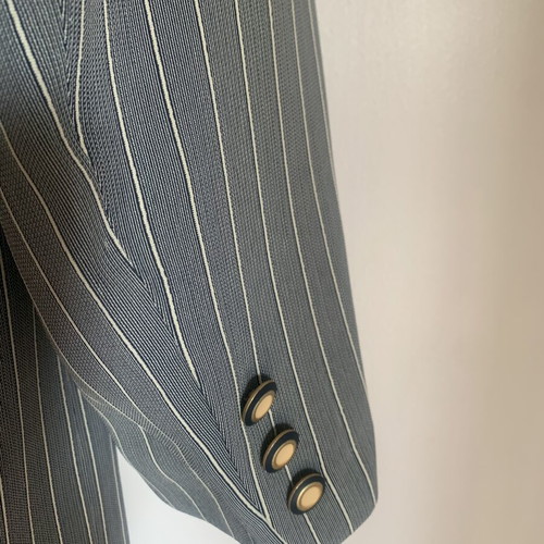Dolce Domenica women's pinstripe suit like new, grey