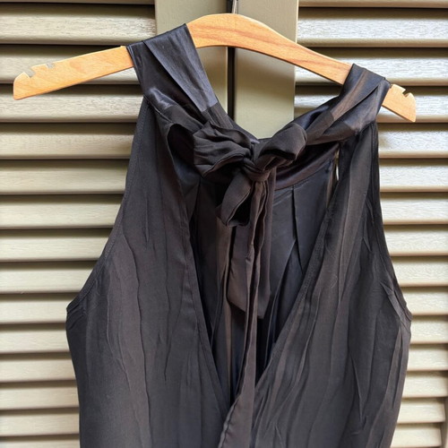 Attrattivo black voile dress like new, balloon knee-length
