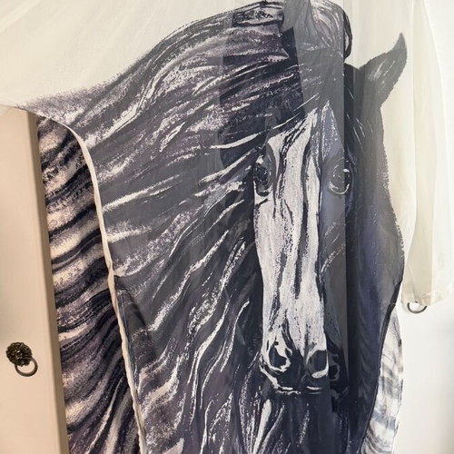 Set M long cover up and pants like new with amazing patterns