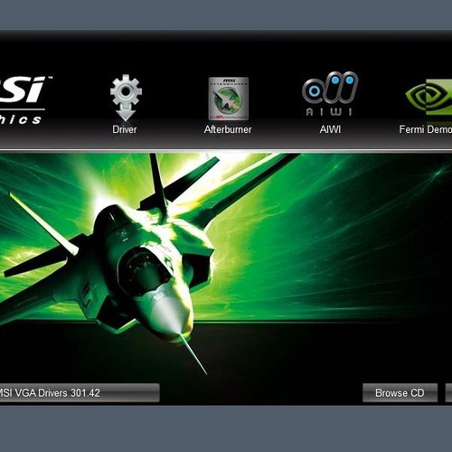 MSI Afterburner Driver and Utility CD like new