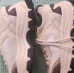 Renato Garini women's chunky sneakers wedges size 39 used, white with animal print