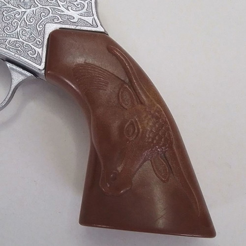 Vintage metal twelve-shot pistol Lone Star Peacemaker Colt 45 used