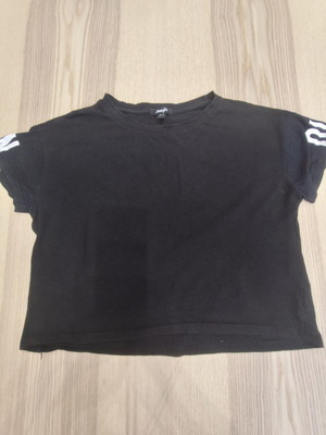 Jennifer crop top wide fit σαν καινούργιο, μαύρο, μεγέθη S και M