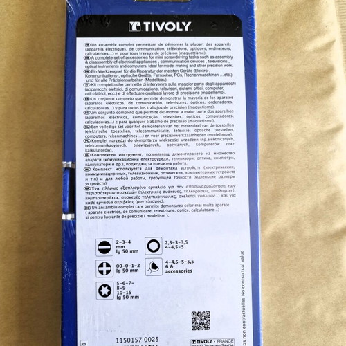 Tivoly 27-Piece Precision Modeling Tool Kit New