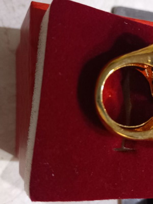 Women's ring size 58 like new with red and yellow stones