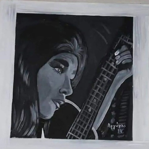 Jenny Karezi acrylic paintings on canvas set of 2 like new