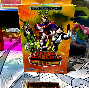My hero academia card collectible game deck!