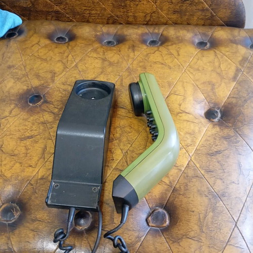 Vintage Ericsson LM Code 300 telephone used, green, wired