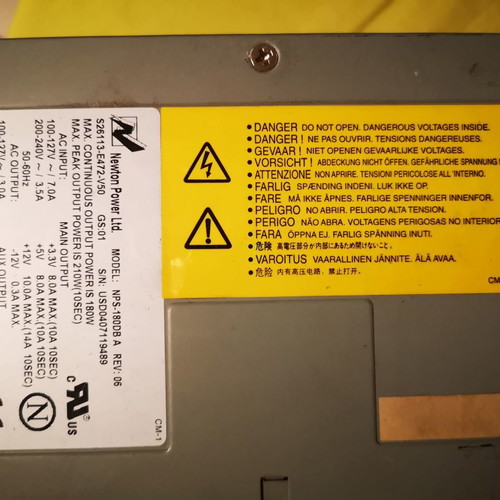 Computer power supplies used, pack