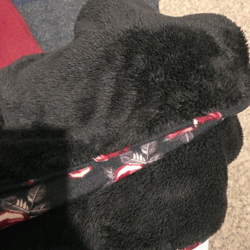 Fluffy scarves gray and black like new, double-sided