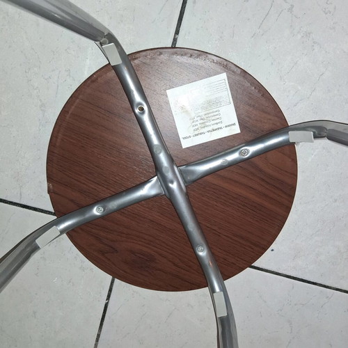 Wooden metal stool used
