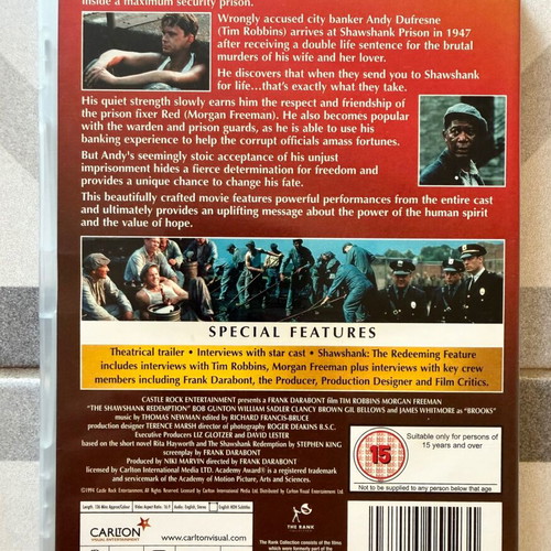 The Shawshank Redemption DVD like new, English subtitles