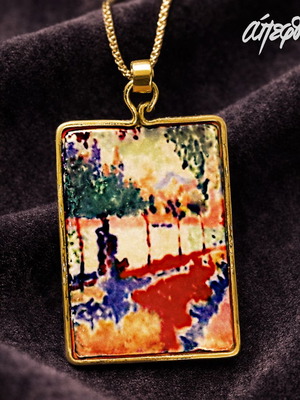 Κολιέ Καινούργιο με θέμα "Όχθες του ποταμού" Αντρέ Ντερέν χειροποίητο