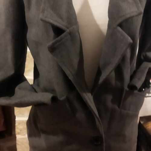 No Limit women's gray semi-coat used with asymmetric collar
