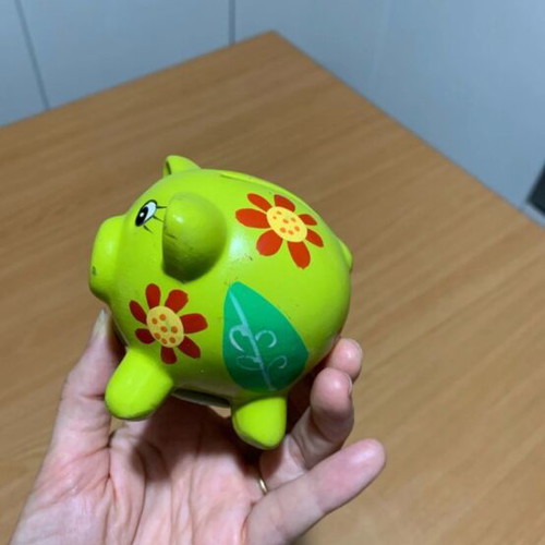 Money bank like new, set of two decorative piggy banks