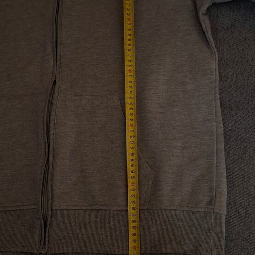 Sports jacket with zipper and hood gray, like new, XXL