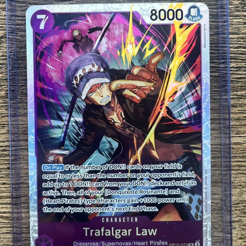 Trafalgar Law OP12-073 Alternate Art One Piece Card Game card