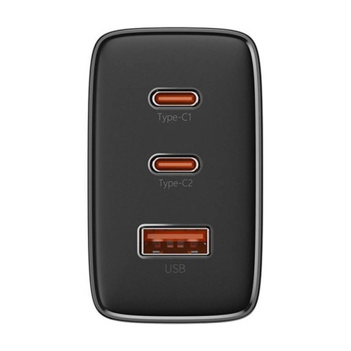 Baseus Cube Pro 65W fast charger with 3 ports, black