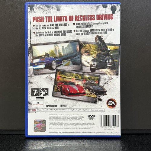 Burnout Dominator PS2 game used
