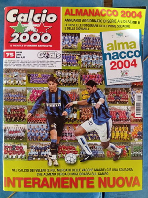 Αλμανάκ 2004 ιταλικό περιοδικό ποδοσφαίρου σαν καινούργιο
