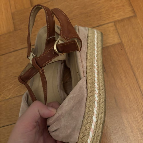Super Mode pink sandals size 39 used, good condition