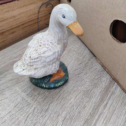 Ceramic decorative duck figurine like new, 13 cm tall