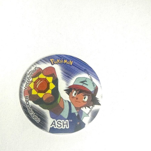 Pokemon tazos Ash tags like new