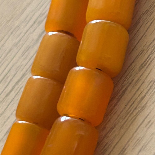 Komboloi 33 beads used, mastic, German bakelite, silver tassel