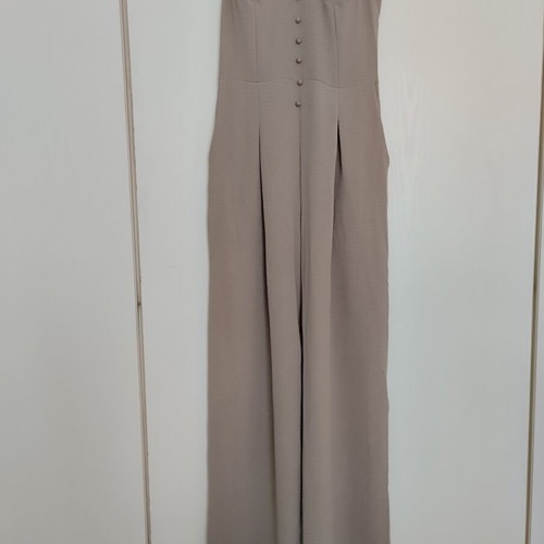 Decoro women's jumpsuit with cup, grey beige