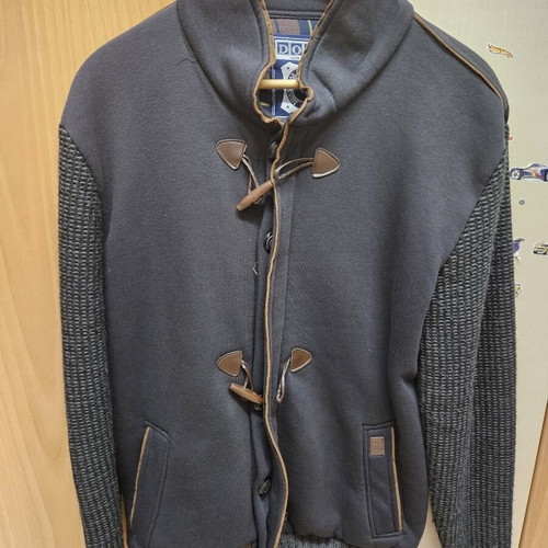 Dors men's cardigan knit used, size 3XL, blue and brown