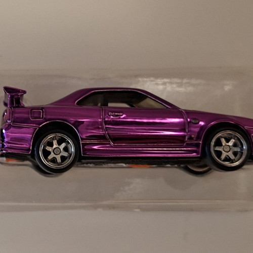 Alloy Car Model Nissan Skyline GT-R R34 Purple like new