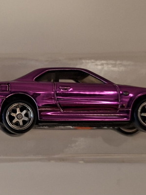 Alloy Car Model Nissan Skyline GT-R R34 Purple like new