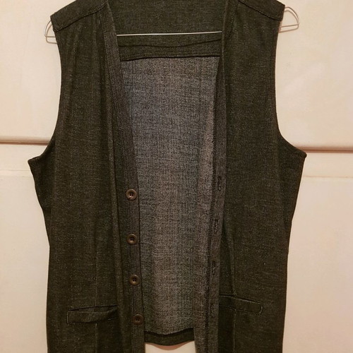 Men's vest used, size Small, blue