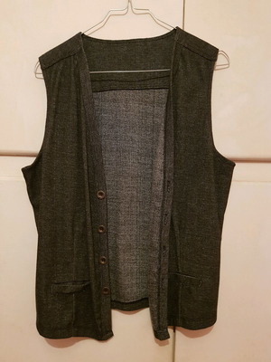 Men's vest used, size Small, blue
