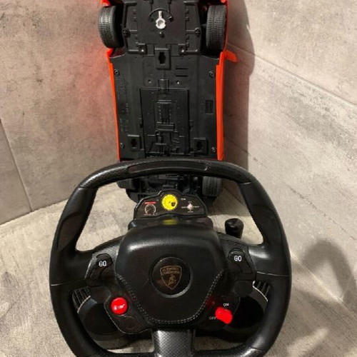 RC Lamborghini remote control car like new with steering wheel